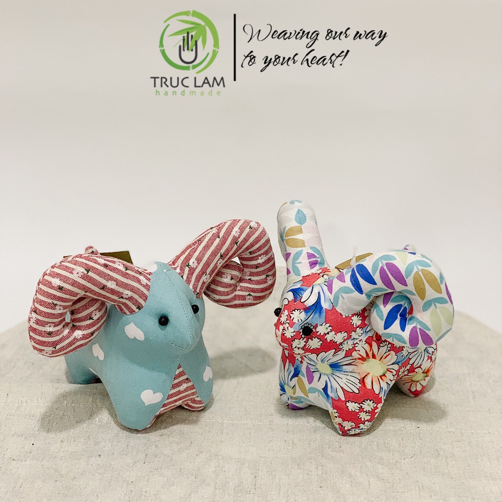 Đồ Chơi Cho Bé Thú Nhồi Bông Mini Hình Con Dê Nhiều Màu Bông Gòn Cao Cấp Trúc Lâm Handmade
