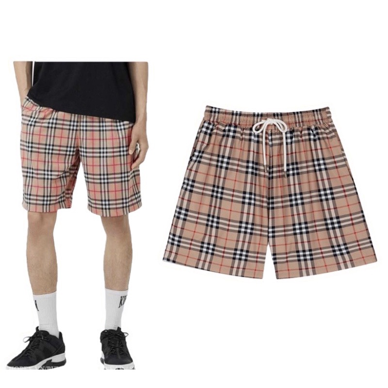 Quần Short BBR Vintage Check, Quần short BBR 2 lớp vải gió