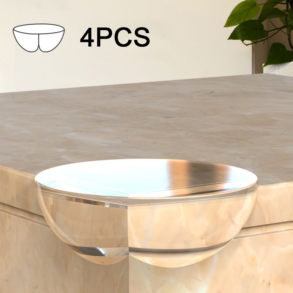 Edge Bộ 4 Miếng Bọc Cạnh Bàn Bằng Silicon Chống Va Chạm Bảo Vệ An Toàn Cho Bé