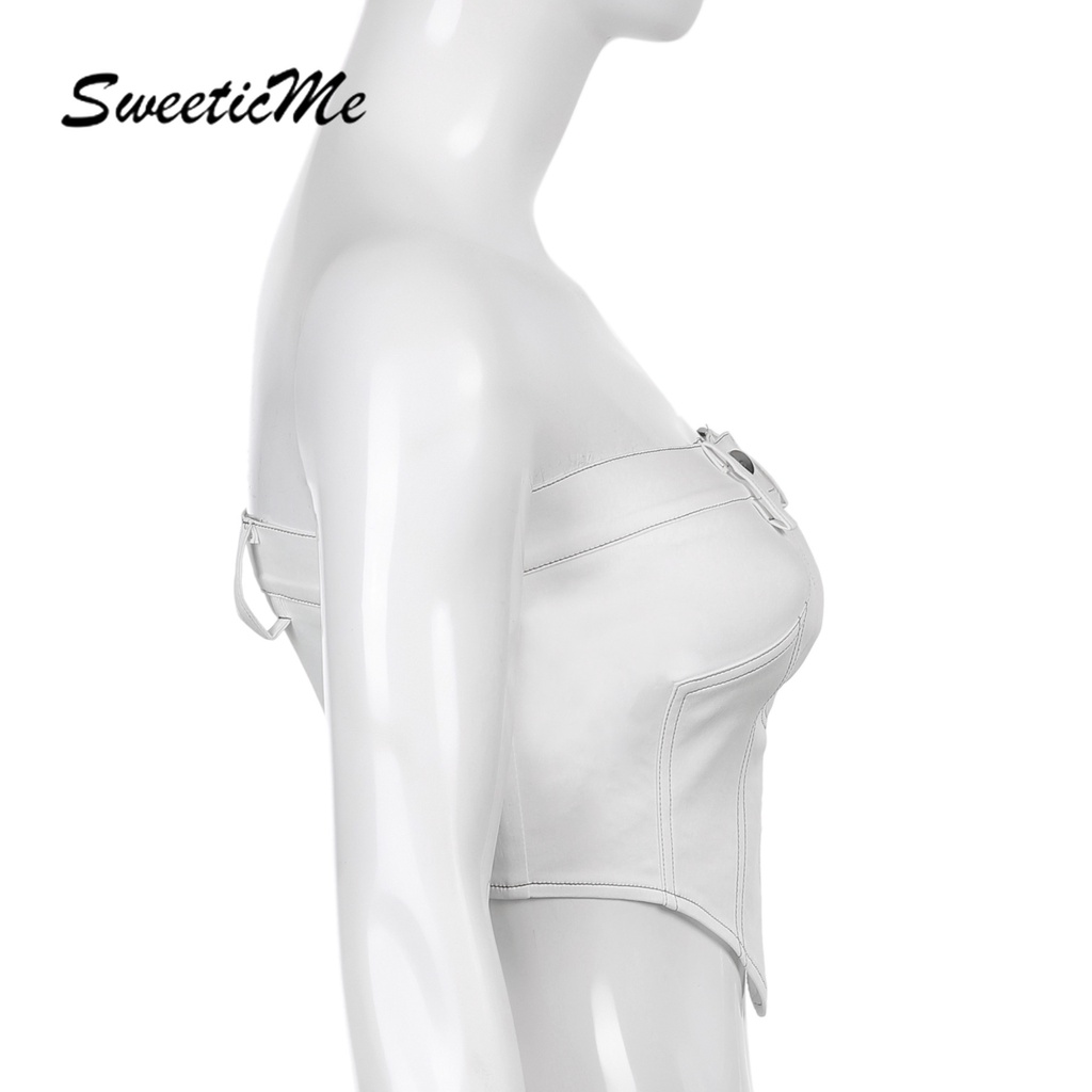 Áo Ống Có Dây Kéo Hở Lưng Và Hở Lưng Sweeticme Cho Nữ