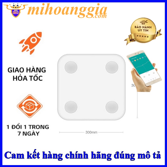 Cân điện tử xiaomi thông minh mi smart scale 2 | Can dien tu thong minh xiaomi body composition gen 2 - mihoanggia