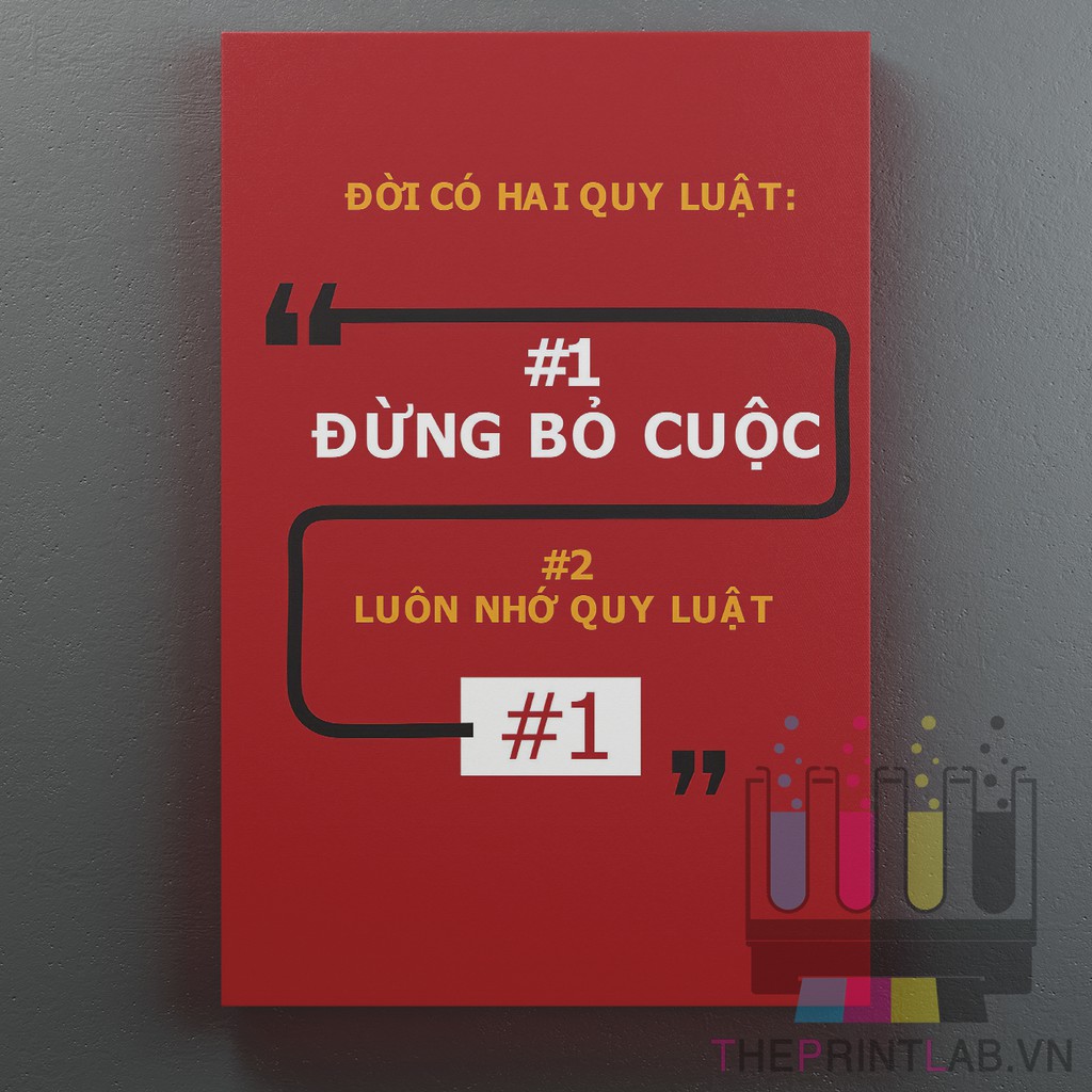 TRANH CANVAS SLOGAN TRUYỀN ĐỘNG LỰC treo tường in theo yêu cầu 24