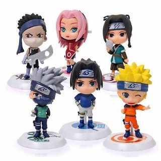 Mô Hình - Bộ 06 Mô Hình Naruto Chibi ( Mẫu 02)