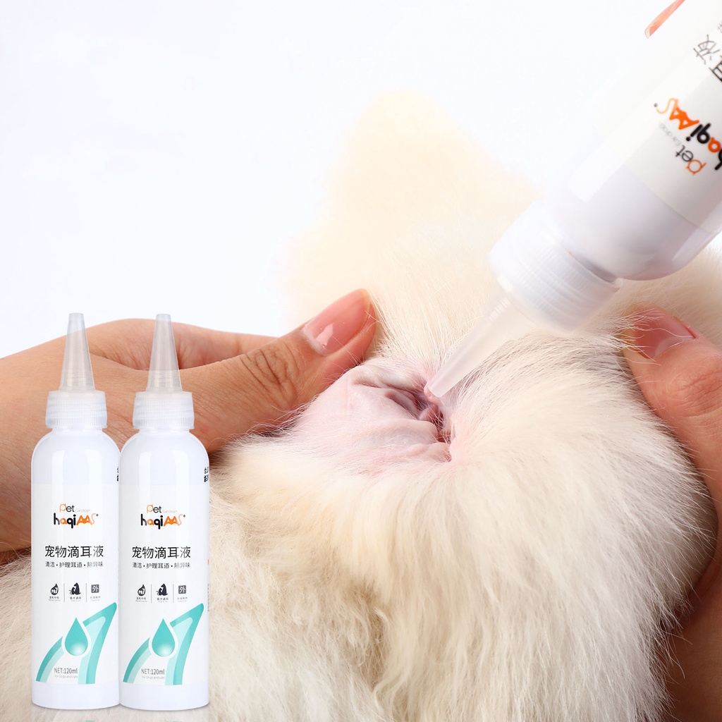 Nước Vệ Sinh, Khử Mùi Tai Cho Chó Mèo 120ml RT8202 MIAOCAT