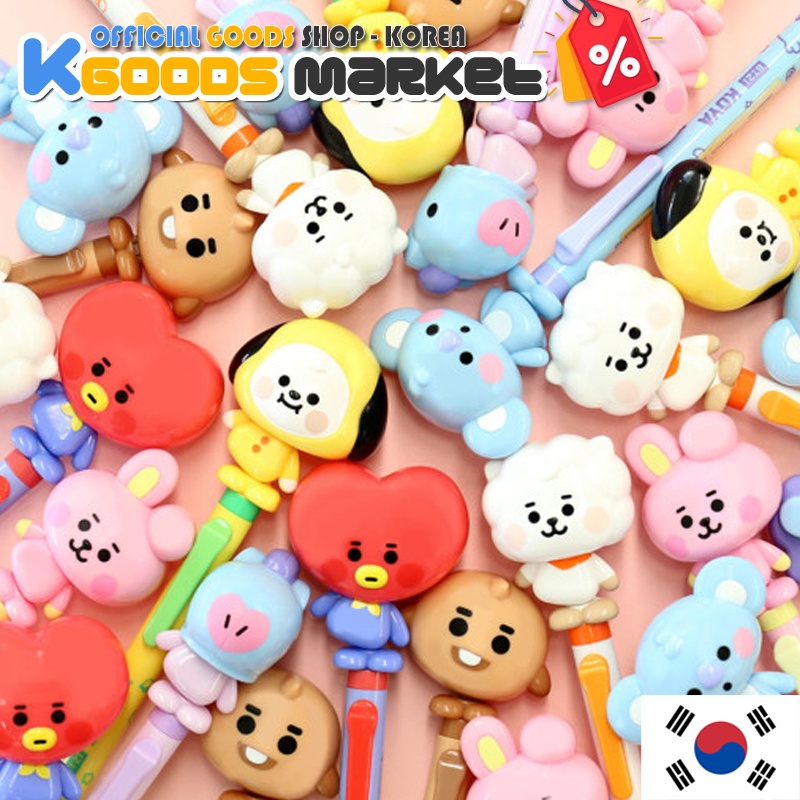 BT21 Baby Action Figure BallPen x Royche Official Goods