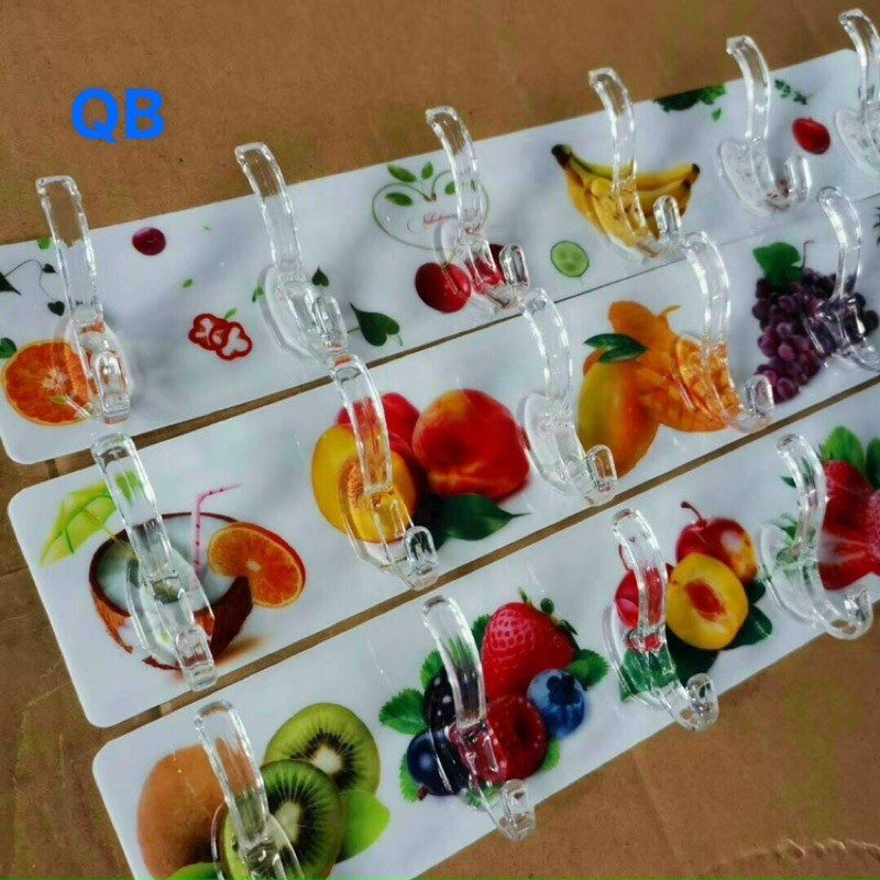 Móc dán tường treo đồ siêu chắc chắn ( thanh 6 móc )