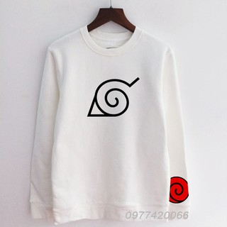 áo sweater Naruto gia tộc Uzumaki phản quang, áo thu đông Naruto Uzumaki