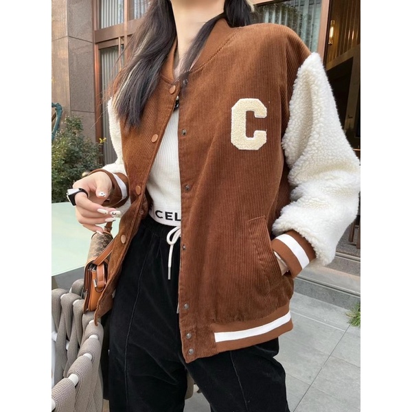 Bomber C tay lông xù