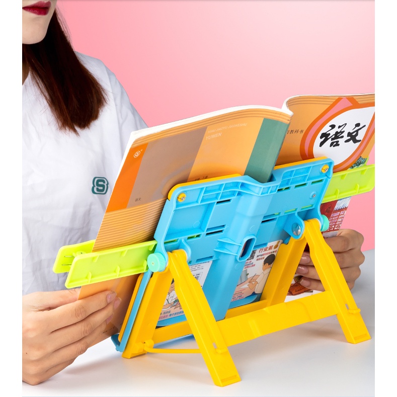 [Hàng Sẵn] Khung Cố Định Đọc Sách Sử Dụng Cho Học Sinh Tiểu Học - Giá Đỡ Sách Chống Cận Thị Cho Bé