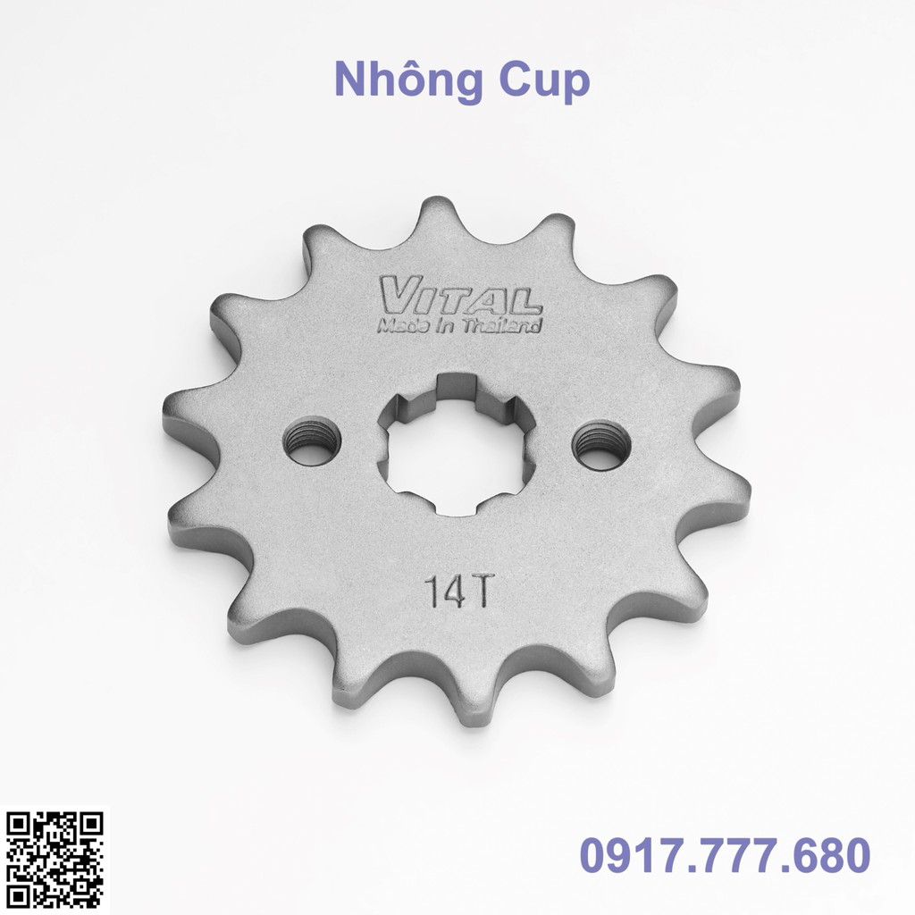 Dĩa tải và nhông Cup 7 ly /Dream 7ly /Wawe củ /Sirius 50/Ex50 TQ hệ 420-7 ly  Chính hãng VITAL Thái Lan