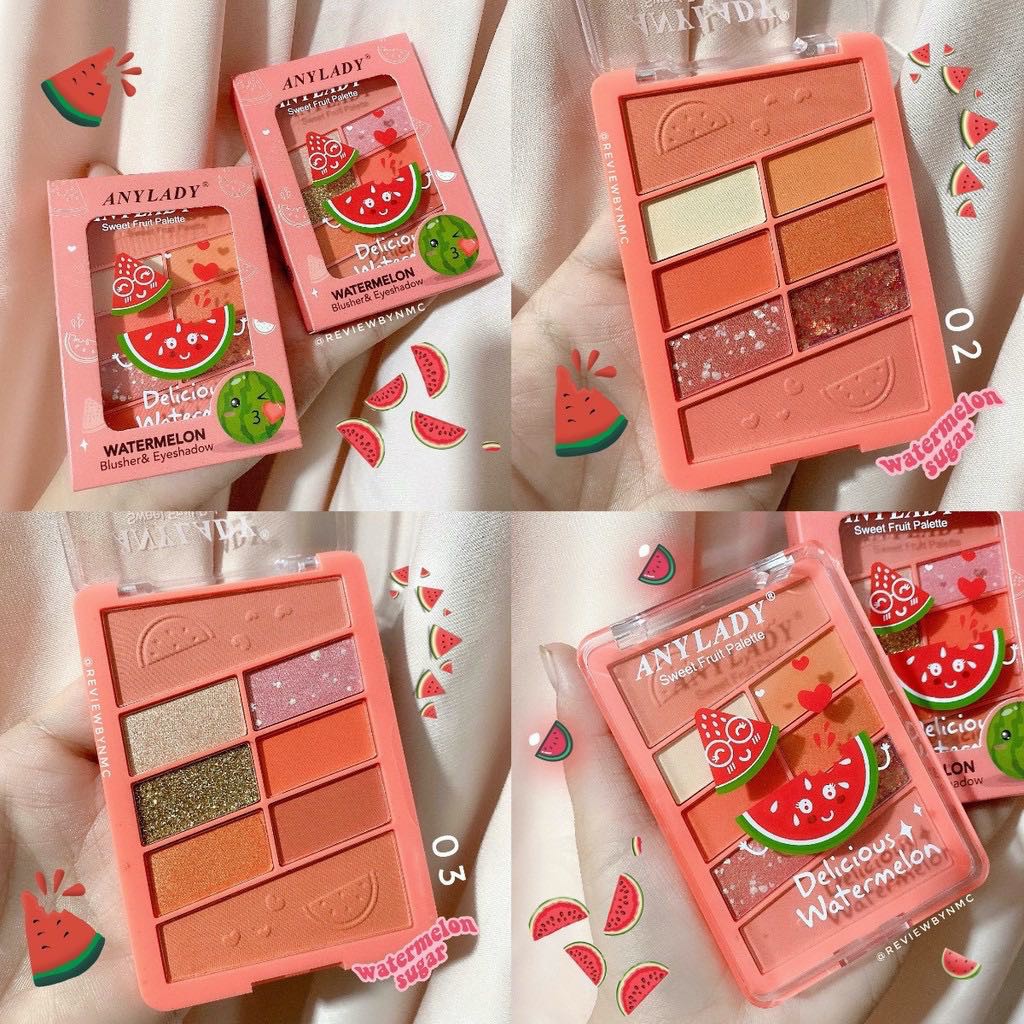 Phấn mắt Any lady Sweet Fruit watermelon dưa hấu 8 ô KB F310