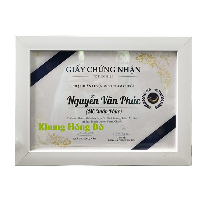 Khung ảnh, Khung Bằng Khen A5, A4  Tặng kèm đinh ba chân
