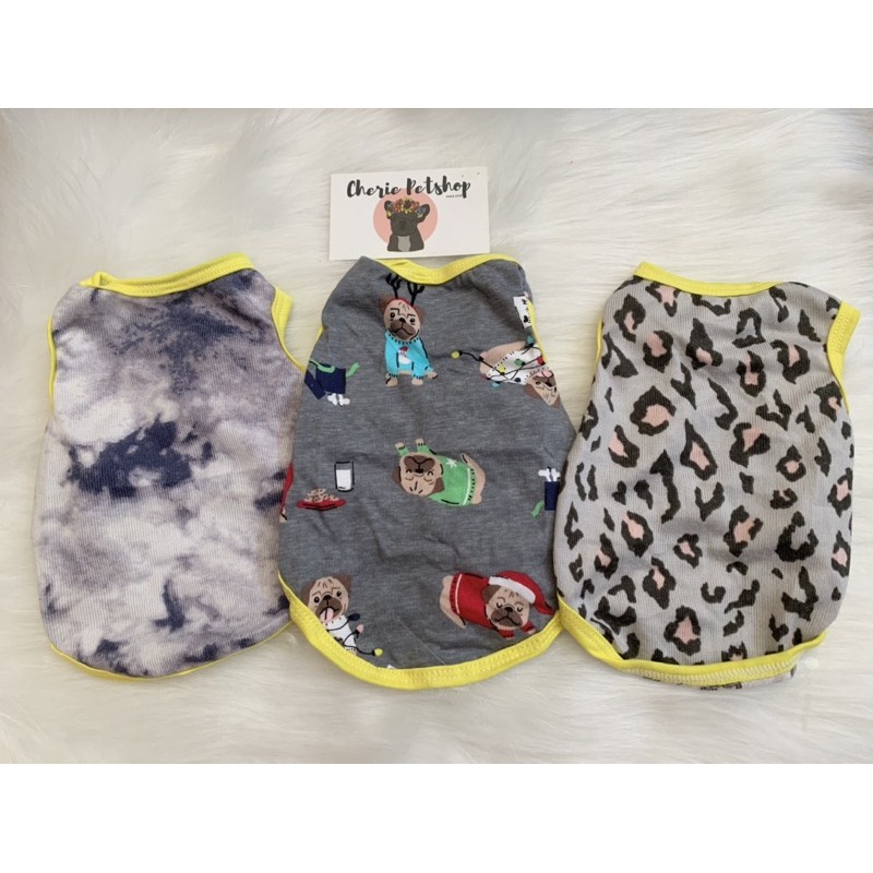 [Mã 11FMCGSALE1 giảm 10% đơn 250K] Áo thun ba lỗ vải mát thời trang cho thú cưng, chó mèo