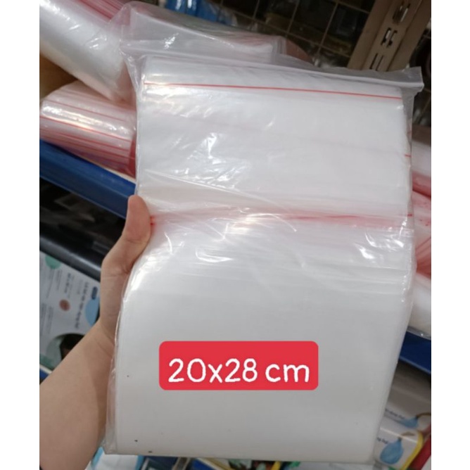 Túi zip 1 kg có khoá đỏ các size