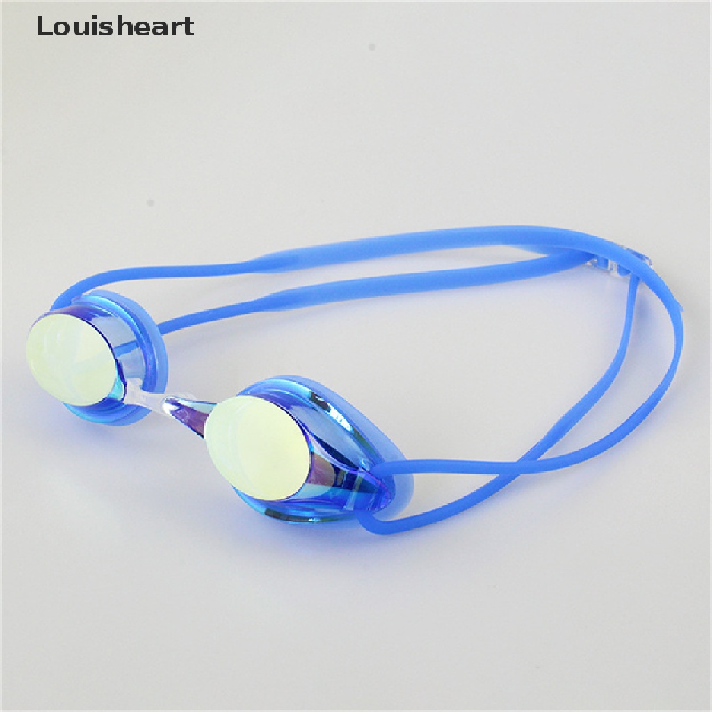 Louisheart Professional Swimming Goggles Plating Anti-Fog Waterproof Silica Gel Goggles TFG