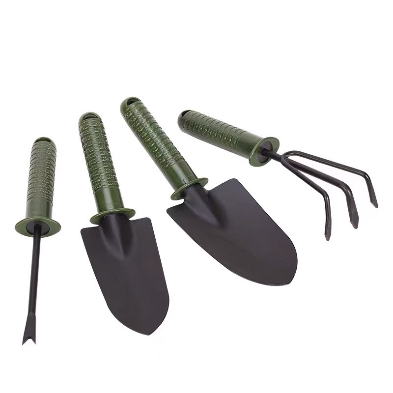 Bộ dụng cụ làm vườn 4 món- Thép xanh