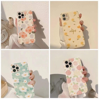 Vỏ điện thoại di động iPhone 11 Apple 12 pro max hình hoa cổ điển XR phù hợp với ống tay silicon X