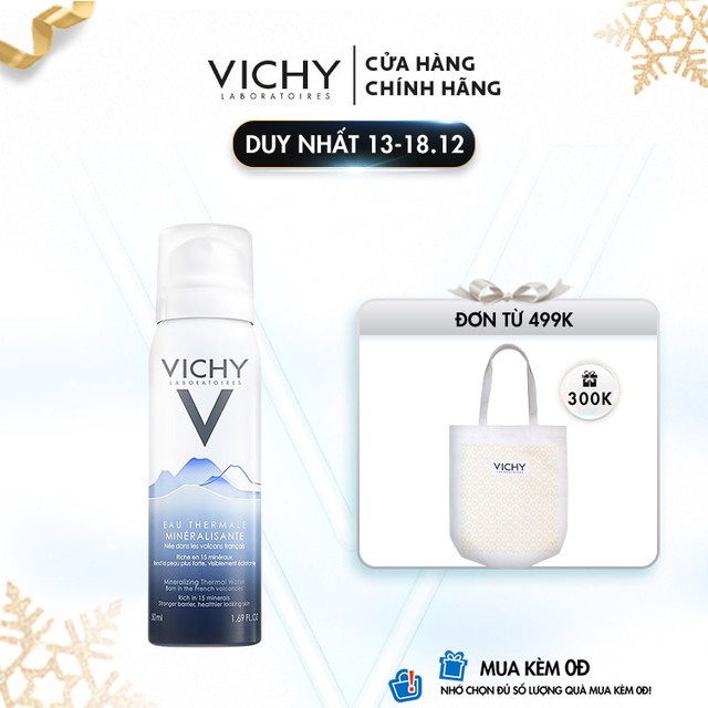 Nước khoáng dưỡng da Vichy Mineralizing Thermal Water