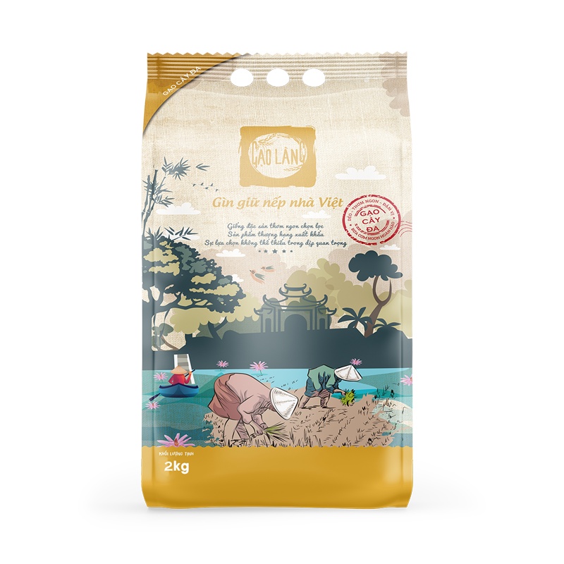Gạo Thơm Gạo Cây Đa Umall Túi 2kg