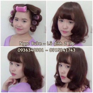 Set 8 lô dính 2 lớp cao cấp làm xoăn phồng đáng yêu