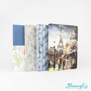 Sổ tay ghi chép 200 trang Blueangel bìa cứng gáy dán keo cao cấp, giấy chống loá 70gsm KEN-KM