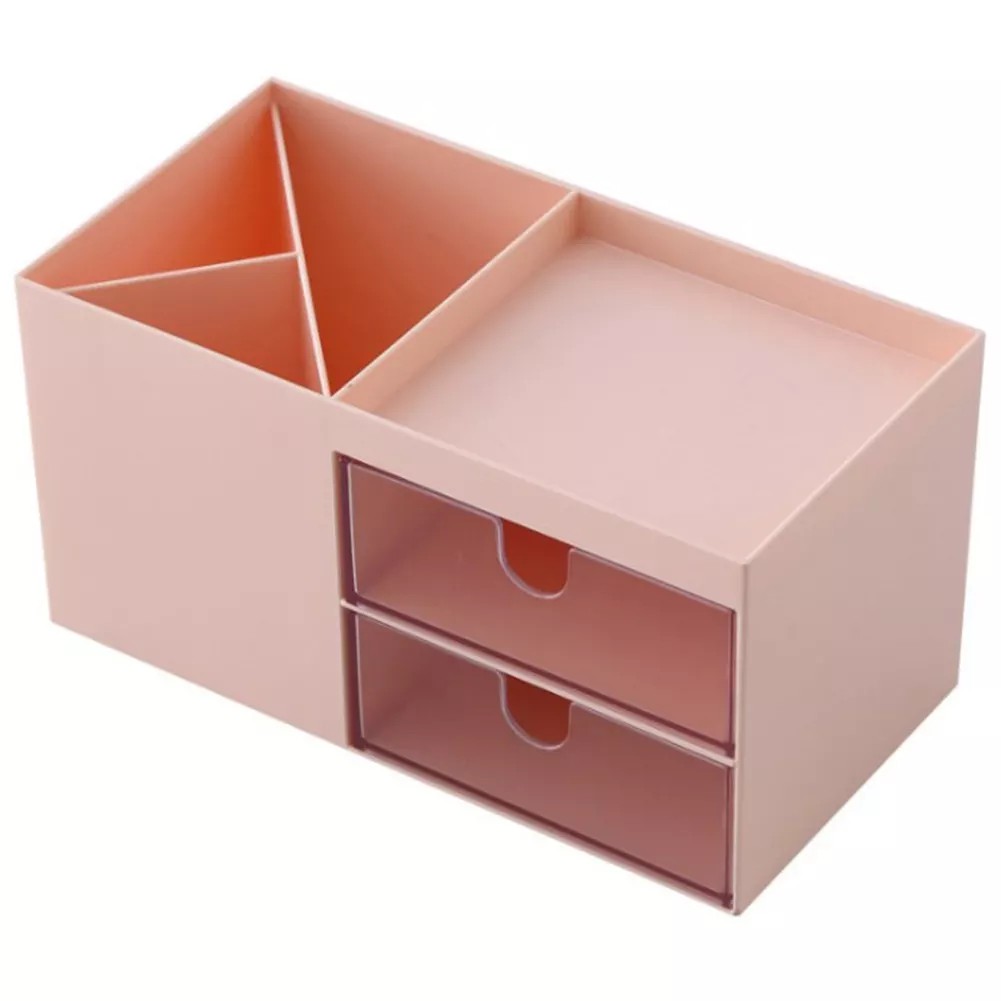 FG Phong Cách Bắc Âu Đa Chức Năng Nhựa Bút Chủ Sắp Xếp Bàn Mỹ Phẩm Lưu Trữ Box Desktop Drawer Lưu Trữ Organize_123LIFEVN