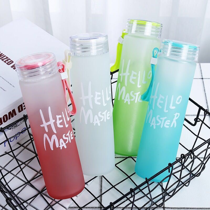 FREE SHIP Bình Đựng Nước Hello Master 480ml Chất Liệu Thủy Tinh - GTH SHOP- GTH Stores