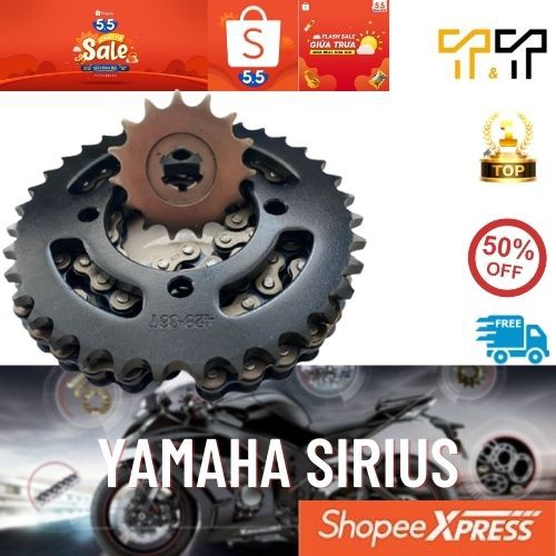 Nhông sên dĩa xe Sirius Yamaha 15T-36T mẫu mới cực đẹp, giảm giá sốc, bảo hành 6 tháng 1 đổi 1- T&T Shop