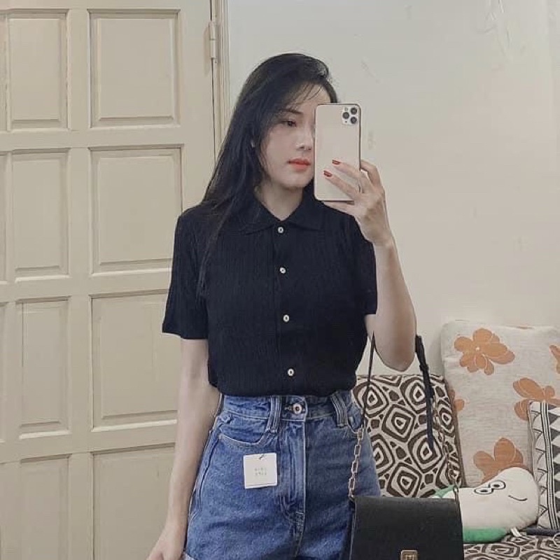 Áo polo khuy chất mát đẹp
