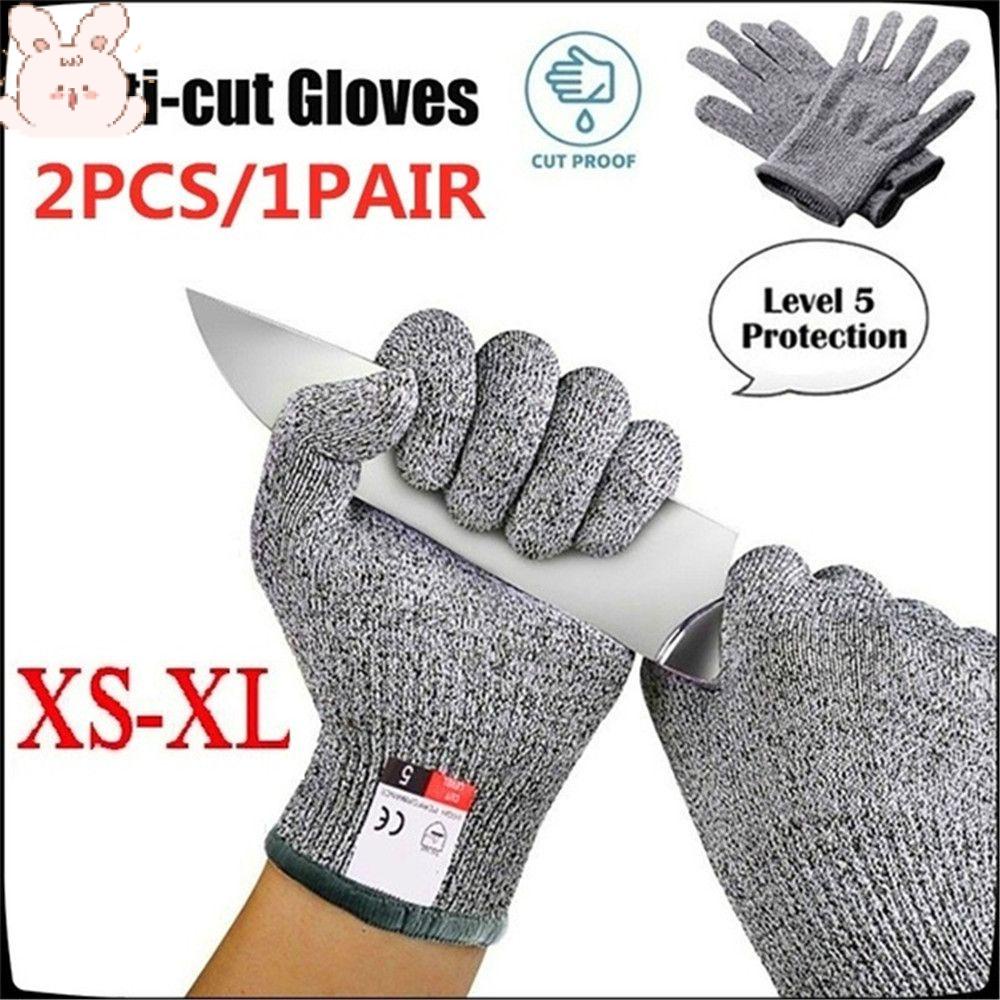 1 Đôi Găng Tay Lưới Kim Loại Bảo Vệ Chống Đứt Tay Đa Năng