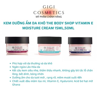 Kem dưỡng ẩm da chống lão hoá the body shop vitamin e moisture cream 50ml