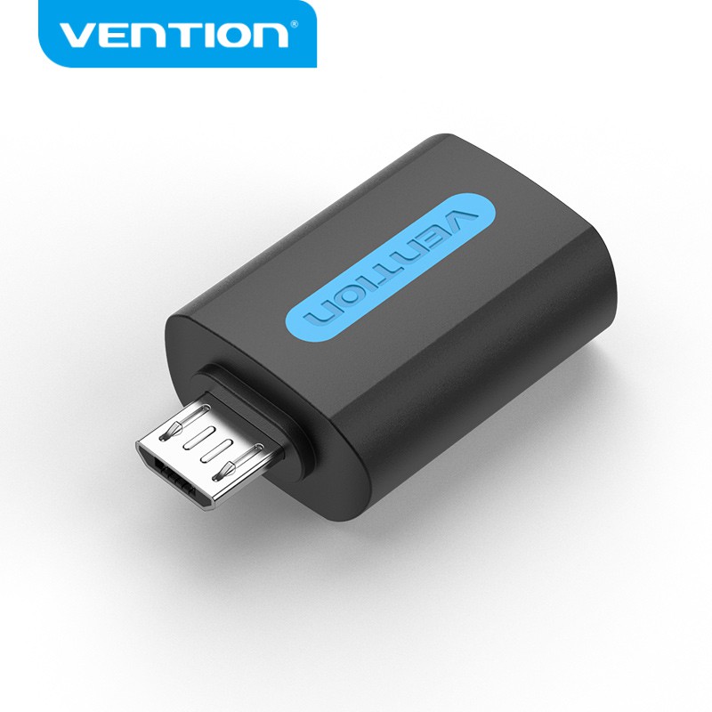 Bộ chuyển đổi OTG VENTION cổng Micro USB sang USB cổng cắm sang cổng nhận USB 2A 480Mbps Gamepad sang điện thoại