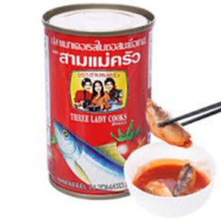 Cá nục xốt cà 3 Cô Gái hộp nắp giựt 155g