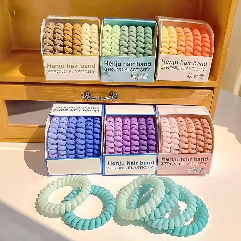 Set 6 Băng Đô Cài Tóc Co Giãn Màu Gradient Thời Trang Cho Nữ