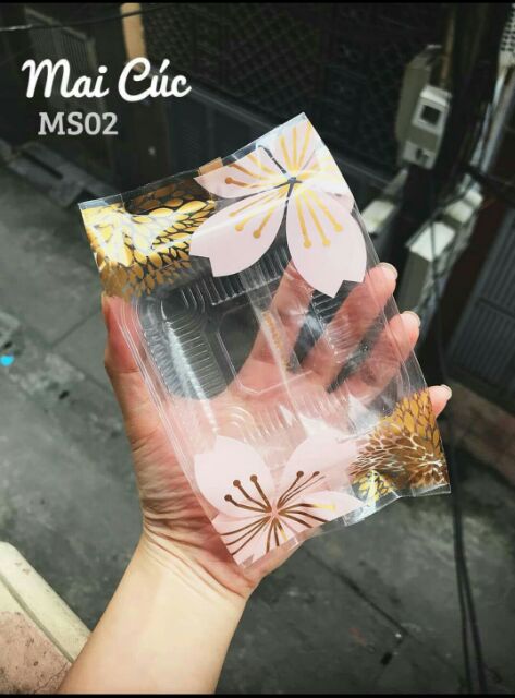 Khay túi cho bánh 200gr ( 100 bộ)