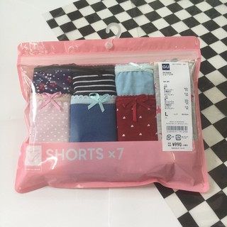 Set 7 chiếc quần lót nữ Gu, chất liệu cotton thoáng mát