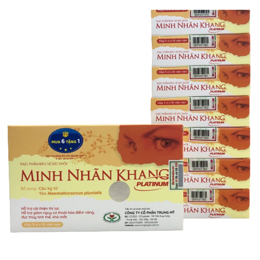 Minh Nhãn Khang Platinum 30v - Giảm nguy cơ đục thủy tinh thể - Cvspharmacy