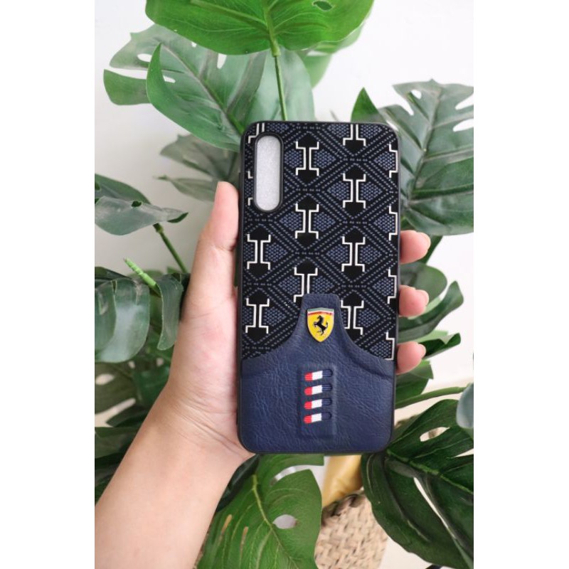 Ốp Da Samsung A50S cực xịn hai màu như ảnh shop chụp Xanh Đen Và đỏ