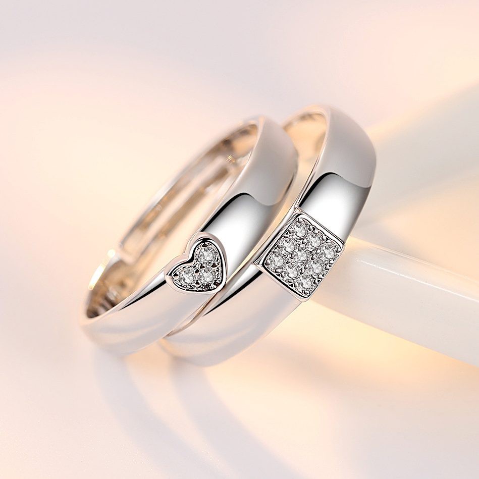 Nhẫn Cặp Nam, Nữ Phong Cách Hàn Quốc NC108