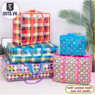 Túi dứa bạt đựng nhiều đồ chăn màn, quần áo nhiều size có SHIP HỎA TỐC
