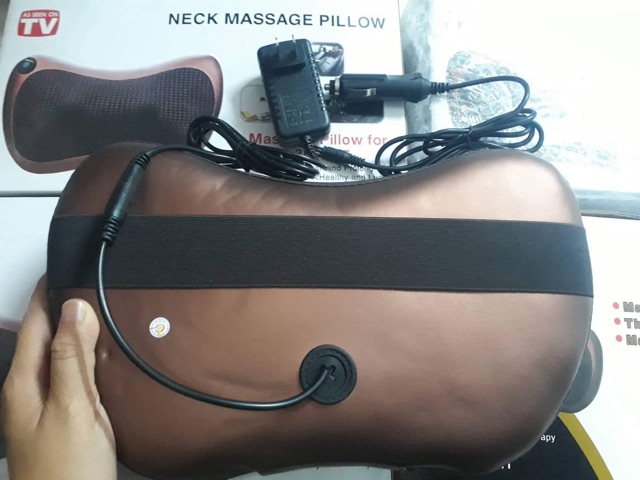 Gối massage 8 bi hai chiều Car&Home điều trị nhức mỏi công nghệ Hàn Quốc