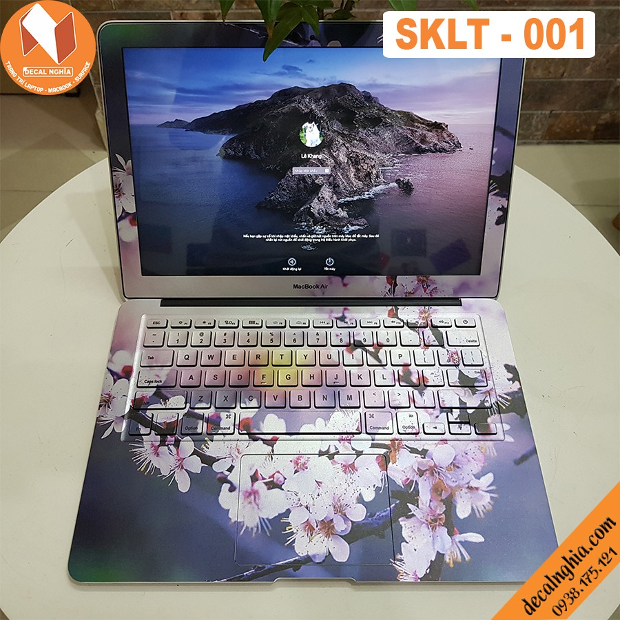 Aluminum skin dán Macbook Air 13 2018