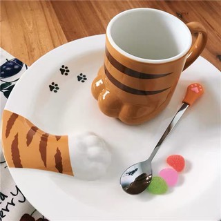 CỐC SỨ 3D HÌNH CHÂN MÈO SIÊU YÊU