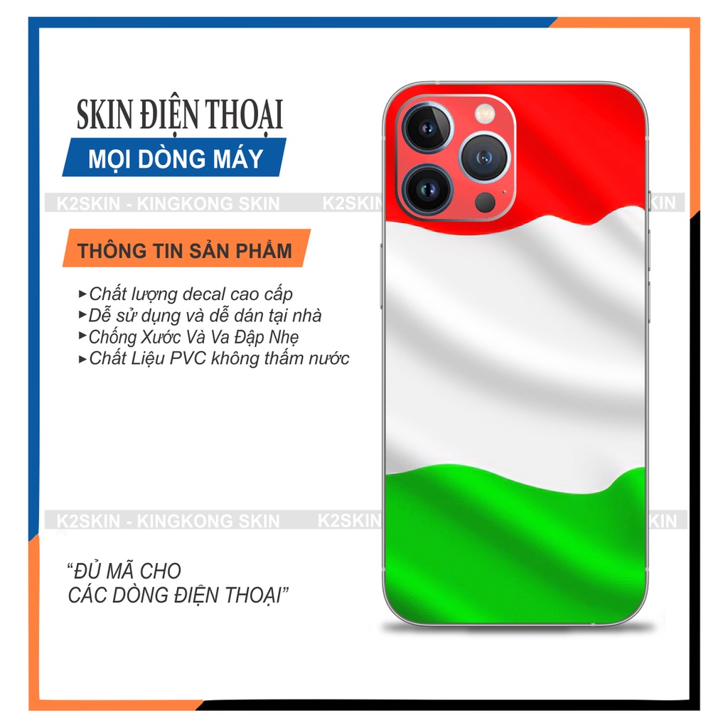 Miếng dán Skin cho Android và  Iphone 6/7/8/x/xs/11/12pro/13promax/13/13pro ( Mã skin 054)