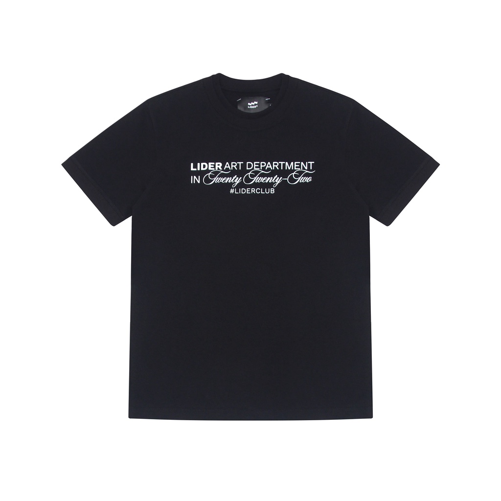 ÁO THUN ÔM BODY UNISEX LIDER ART DEPARTMENT TEE - Trắng/ Đen/ Xám