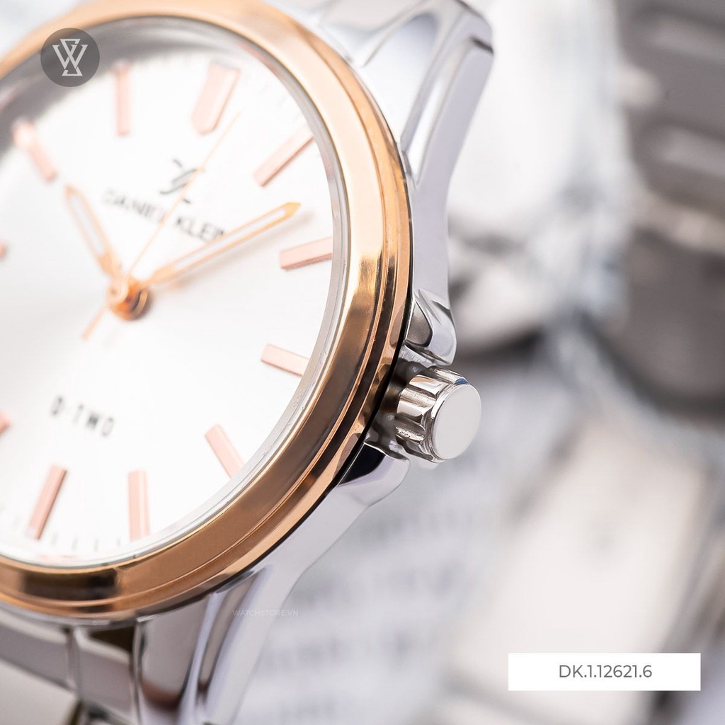 Đồng Hồ Quartz Nữ Daniel Klein WATCHSTORE DK.1.12621.6 Mặt Kính Khoáng 33mm, Dây Kim Loại, Vỏ Thép Không Gỉ