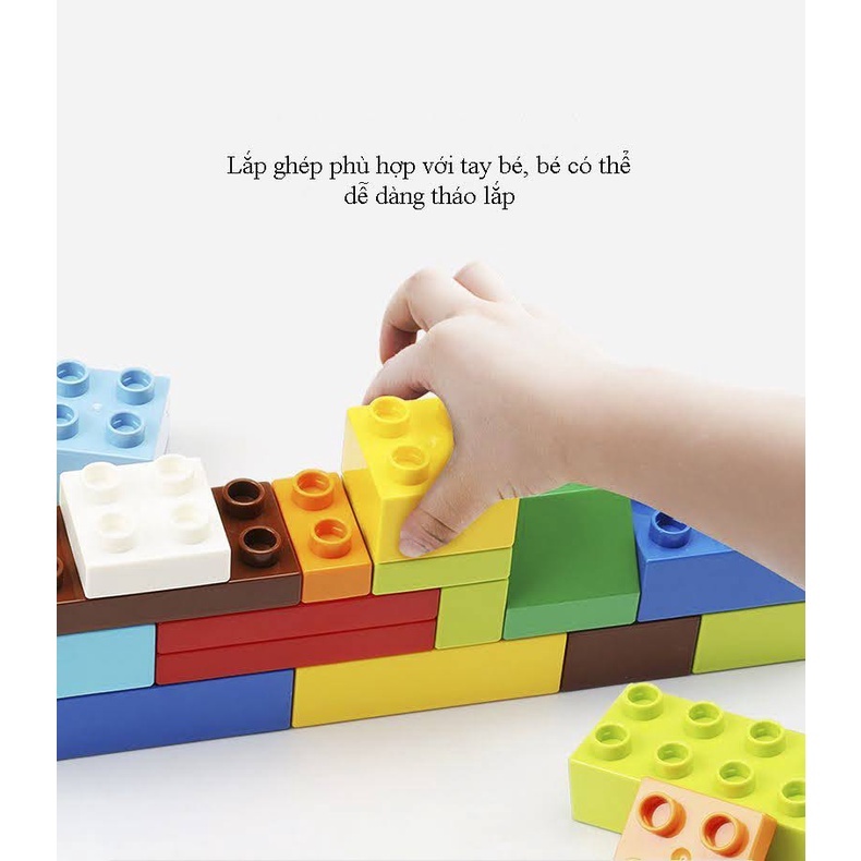 Lắp ghép FANTASTIC  VNKT001 (hộp 53 pcs)- Vinakidstoys ( tương thích lego duplo)