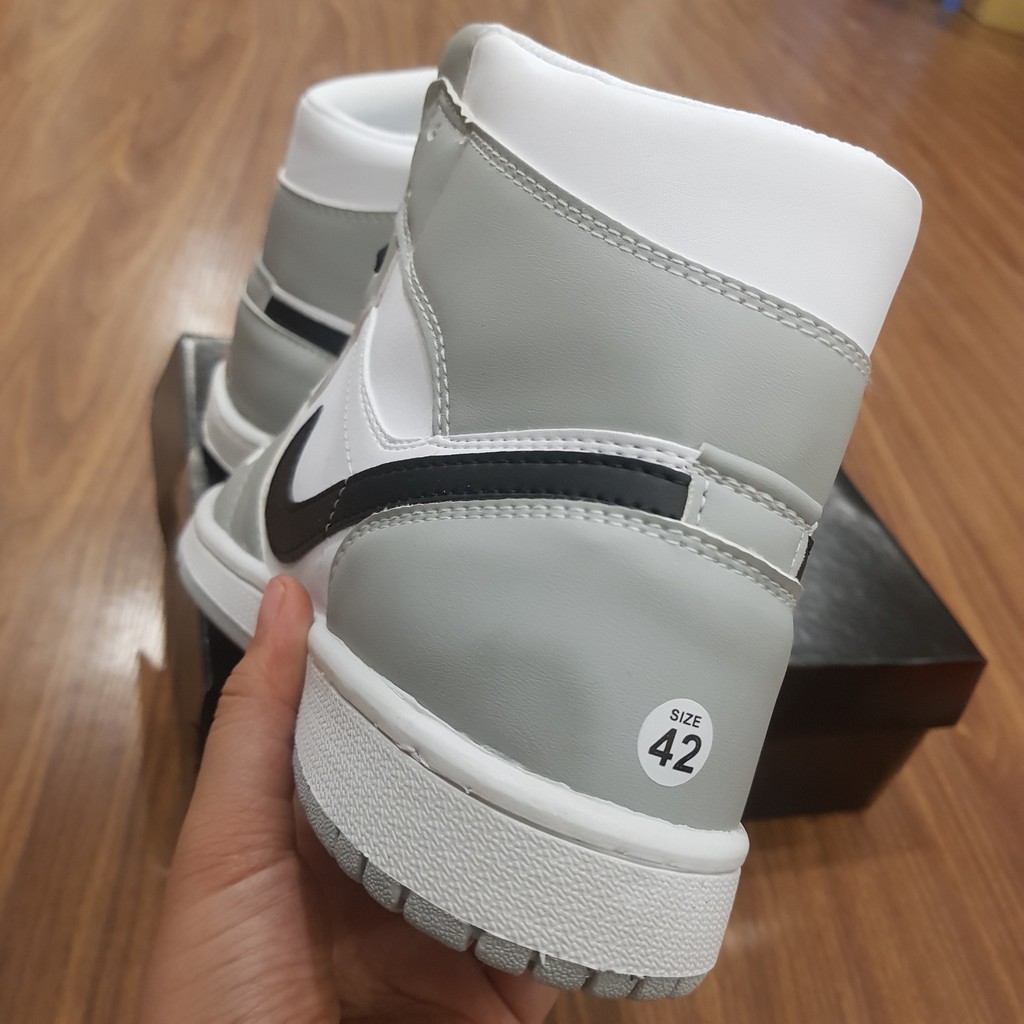 [ Video chi tiết -  Hàng Trung ] Giày thể thao sneaker cao cấp 𝐍𝐈𝐊𝐄 𝐀𝐈𝐑 𝐉𝐎𝐑𝐃𝐀𝐍  xám cổ cao - HanaStore