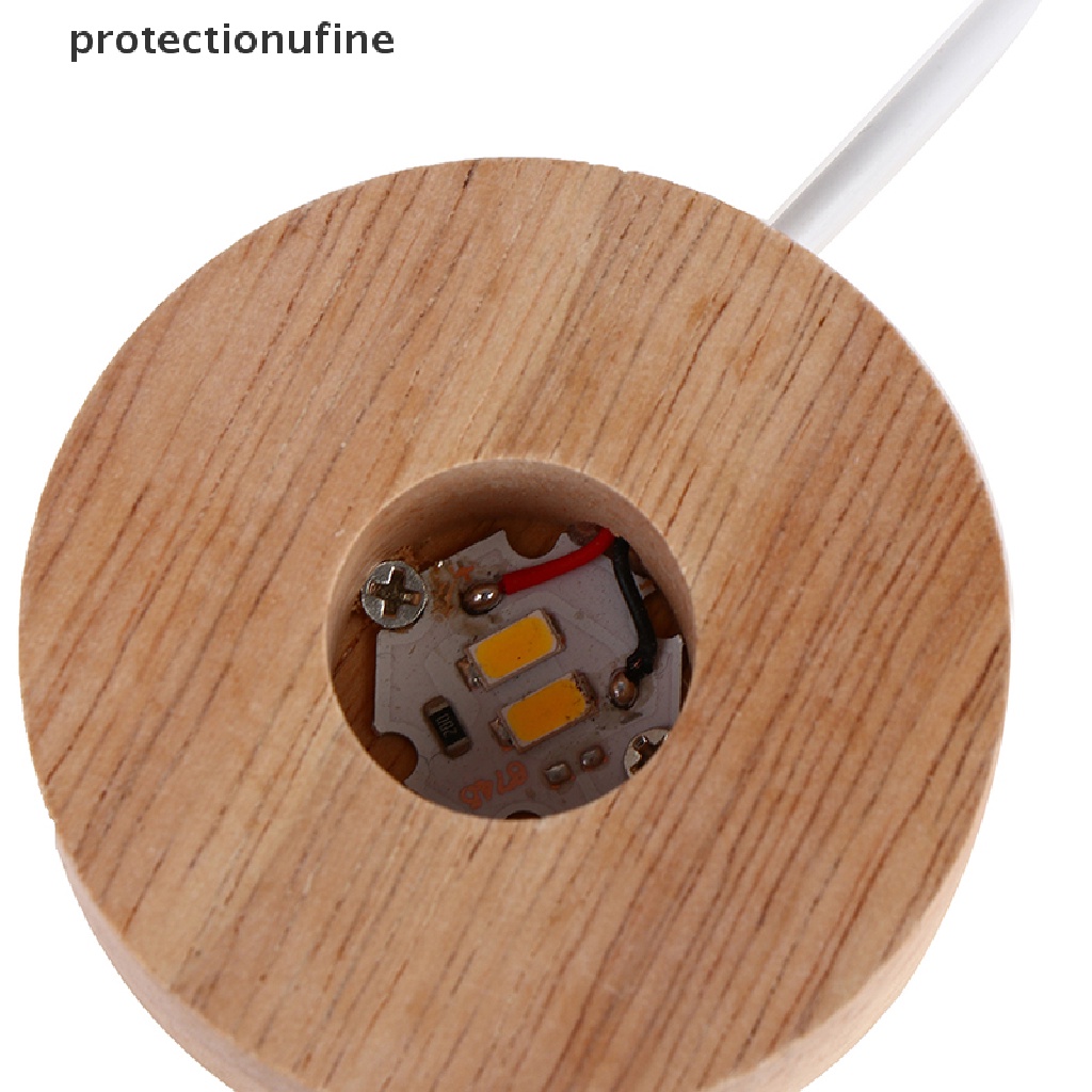 Đế Đèn LED Bằng Gỗ Xoay Được Có Thể Sạc Lại PR3VN