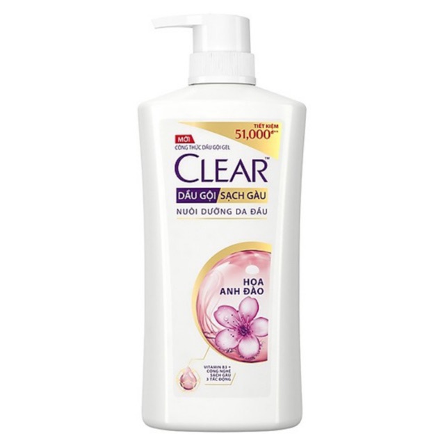 DẦU GỘI SẠCH GÀU CLEAR HOA ANH ĐÀO 630G